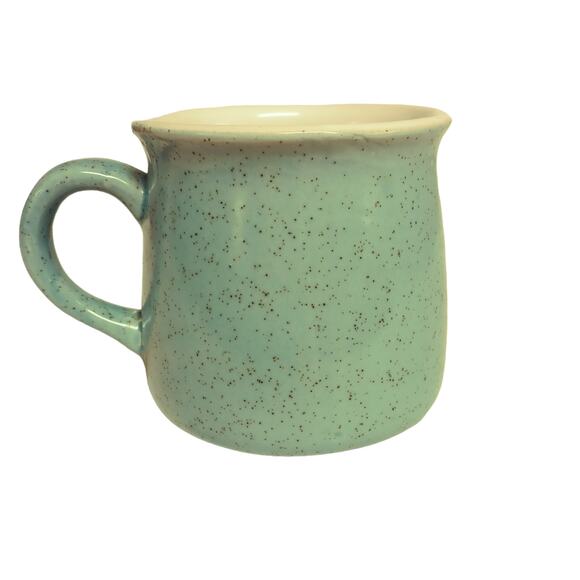 🍊 🍋Vintage Fruit Mug ☕ Hand Painted Ceramic Stoneware Rustic Cup🍐🍋🟩 - Picture 2 of 9